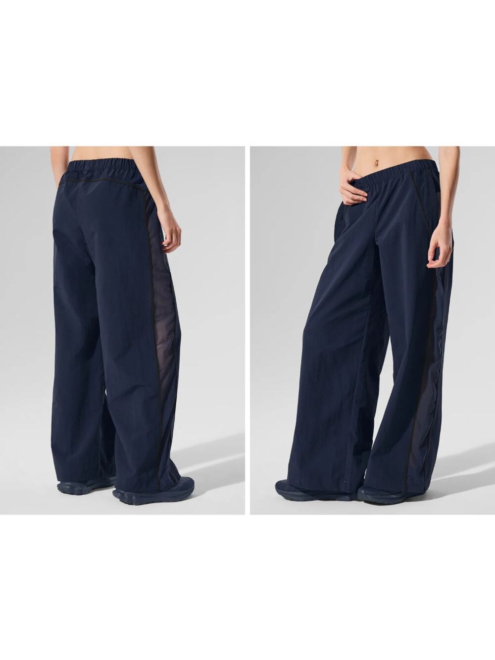 New Alo High-Waist Origin Wide Leg Track Pant Limited Blue XS